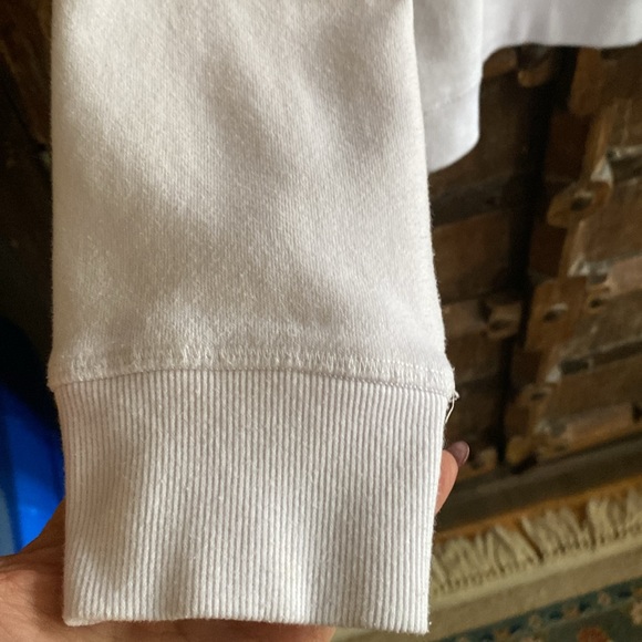 Vintage Hilfiger with logo boxy sweatshirt top, Y2K white - Picture 5 of 13